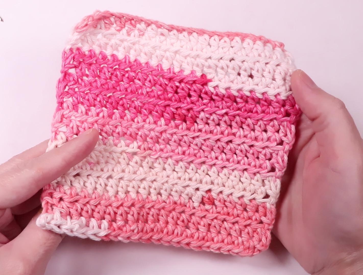 half double crochet dish cloth 3