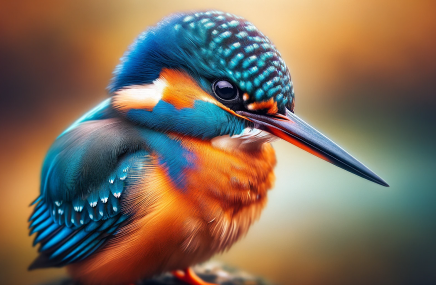 A Closeup Image of a Kingfisher