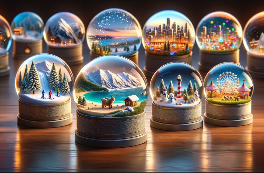 A Collection of Christmas Snow Globes