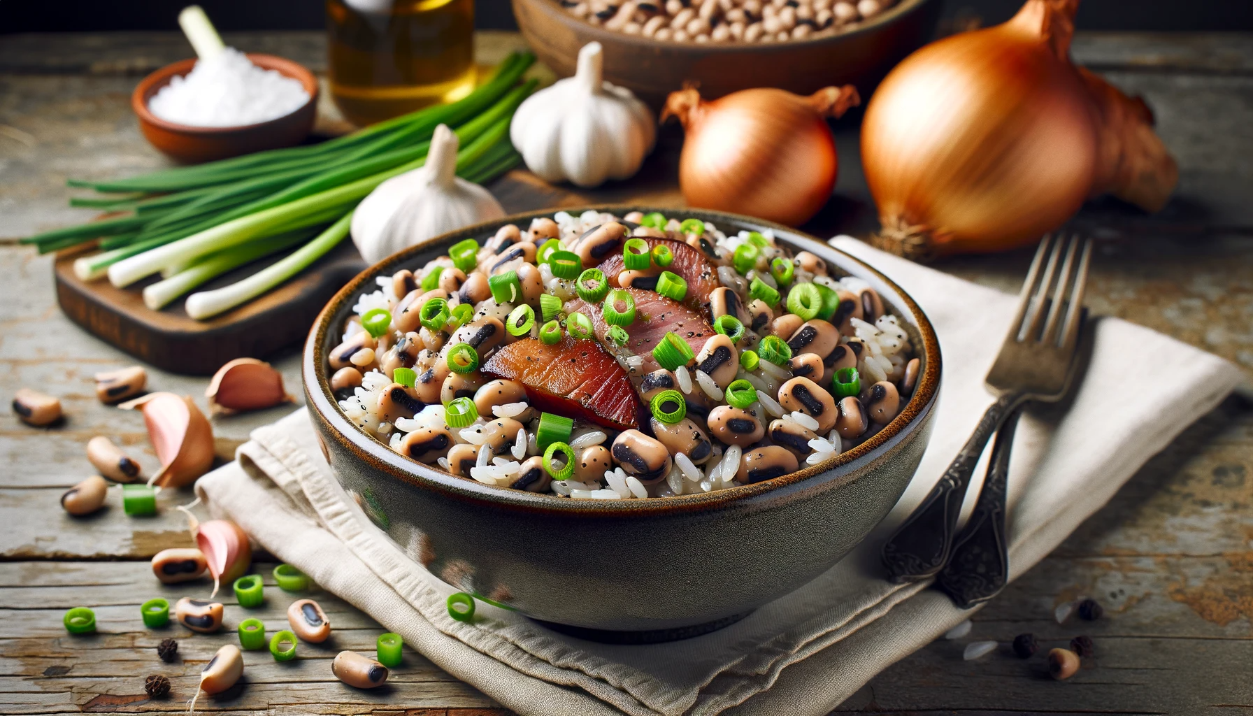 A bowl of Hoppin' John