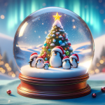 10 Christmas Snow Globes with Christmas Lights – FREE Image Download