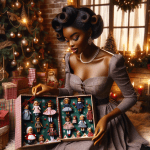 Woman with a Nutcracker Christmas Advent Calendar – Free Image Download