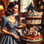 Woman with a Christmas Castle Advent Calendar – Free Image Download