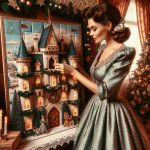 Woman with a Christmas Advent Calendar – Free Image Download