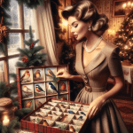 Woman with Christmas Candy – Free Image Download