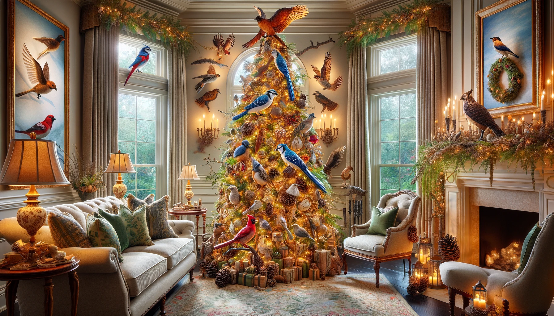 Bird Themed Christmas Tree