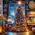 Cowboy Themed Christmas Tree – Ai Generated Image – FREE Download