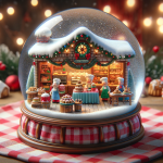 Christmas Forest Scene Snow Globe – FREE Image Download