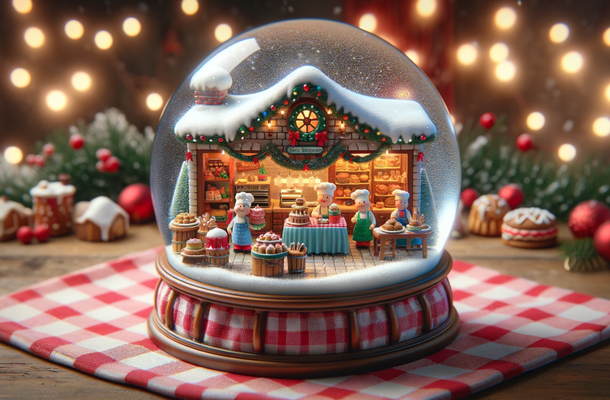 Charming Bakery Snow Globe