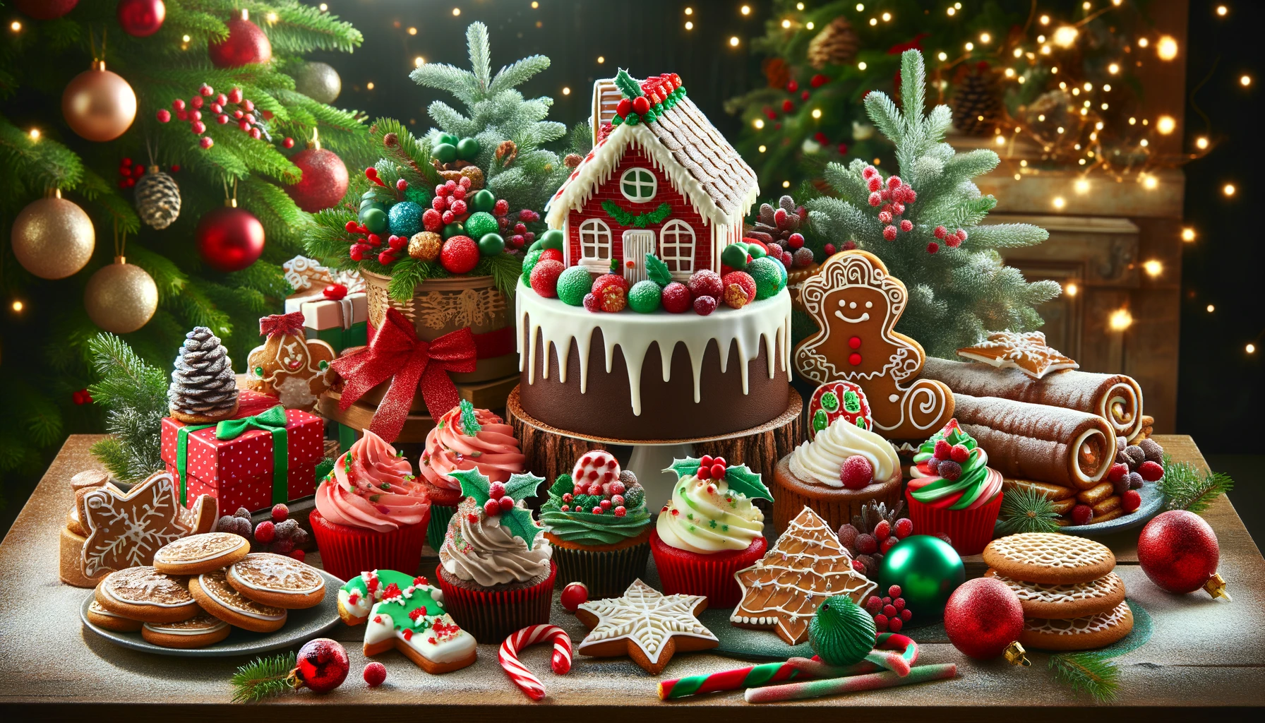 Christmas Cakes and Cupcakes