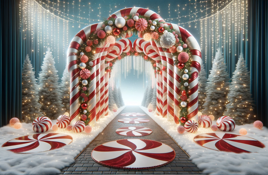 Christmas Candy Cane Archway