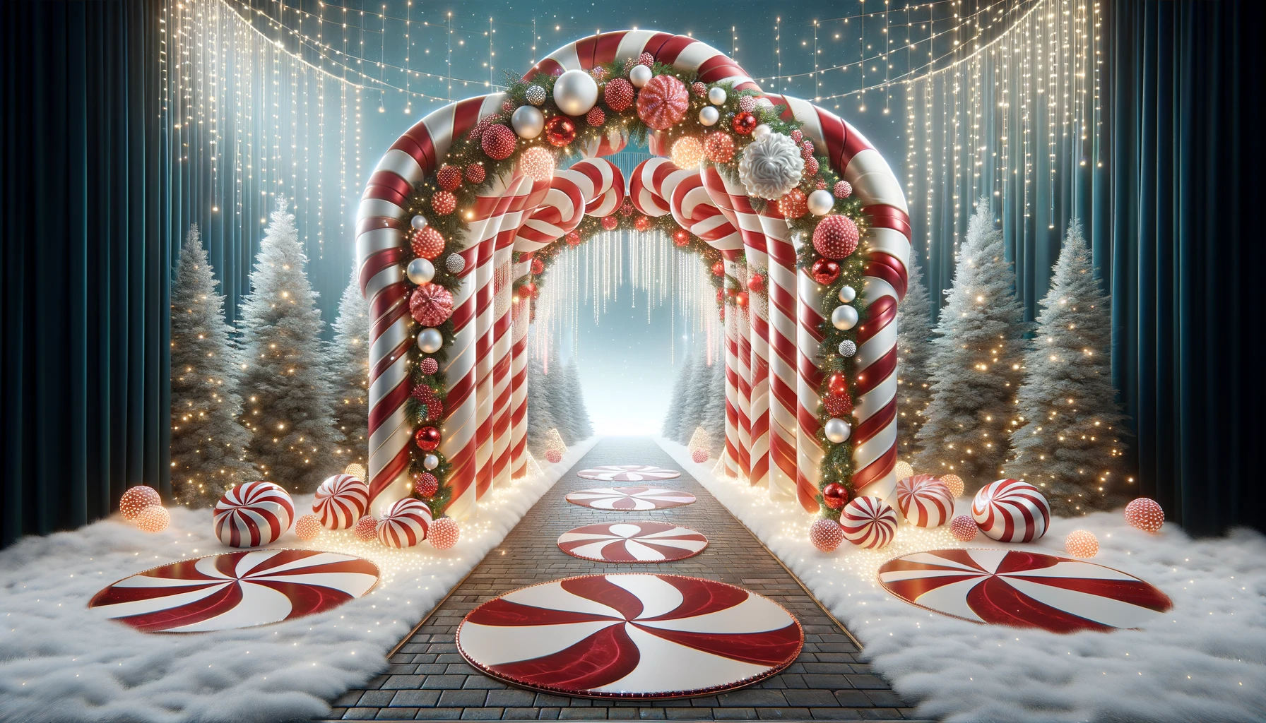 Christmas Candy Cane Archway