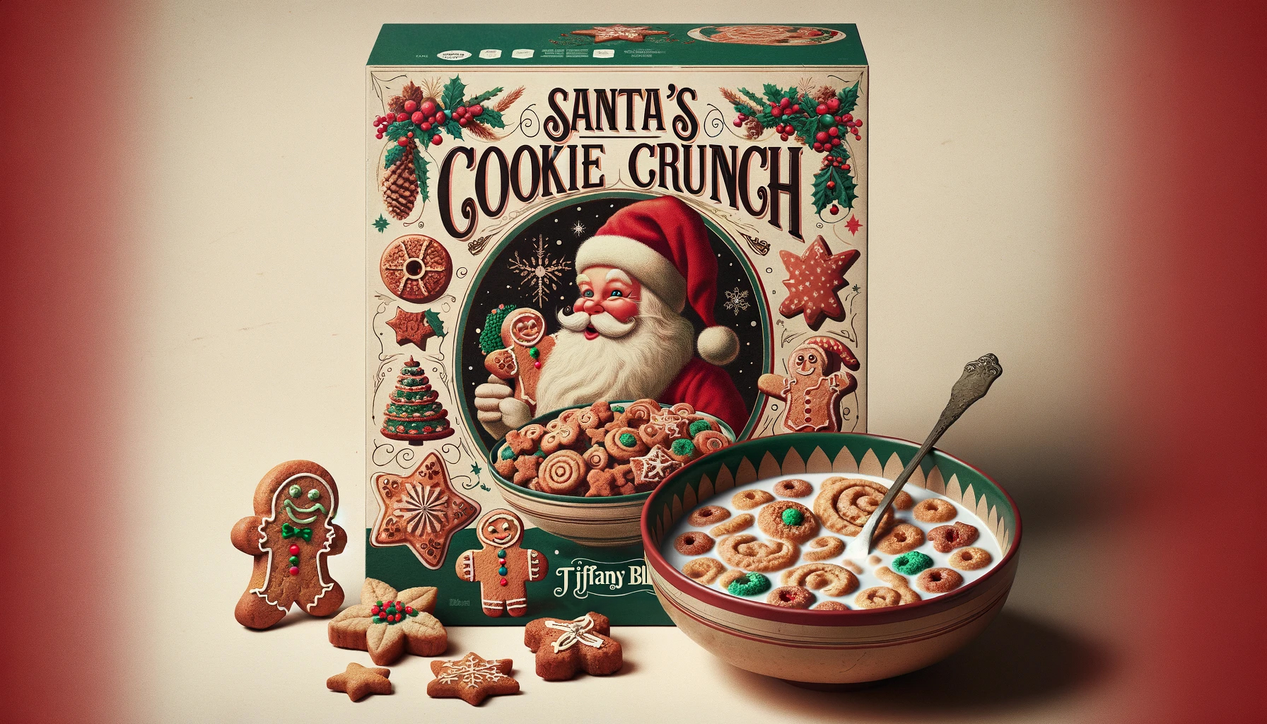 Christmas Cookie Cereal Box