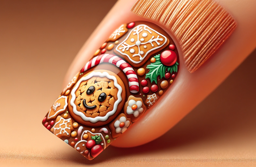 Christmas Cookie Nail Art