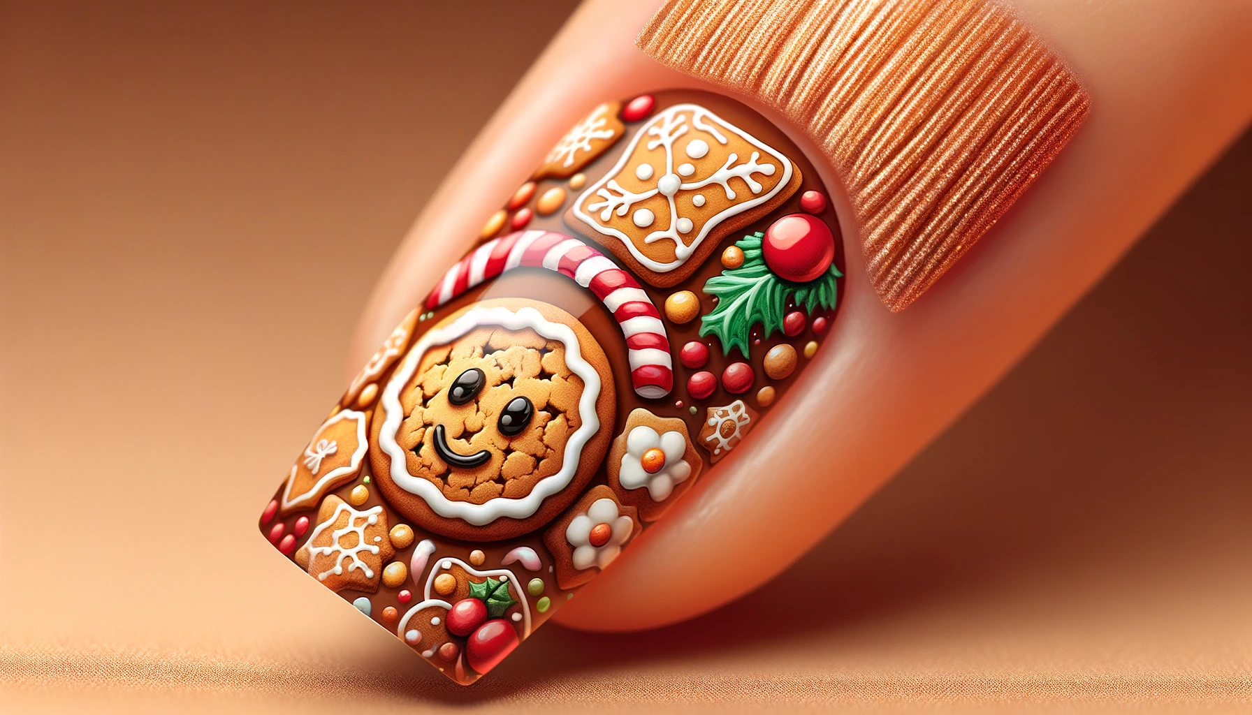 Christmas Cookie Nail Art