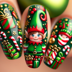 Christmas Nail Art Packaged Gingerbread Man – FREE Image Download