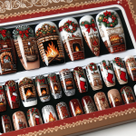 Christmas Fake Nails Display Santa Snowflake Ornaments – FREE Image Download