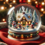 10 Christmas Snow Globes with Christmas Lights – FREE Image Download