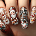 Snow Flake Press On Nails Packaged – FREE Image Download