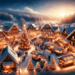 Christmas Fair in a Village – FREE Image Download