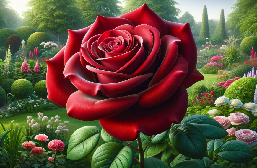 Classic Red Hybrid Tea Rose