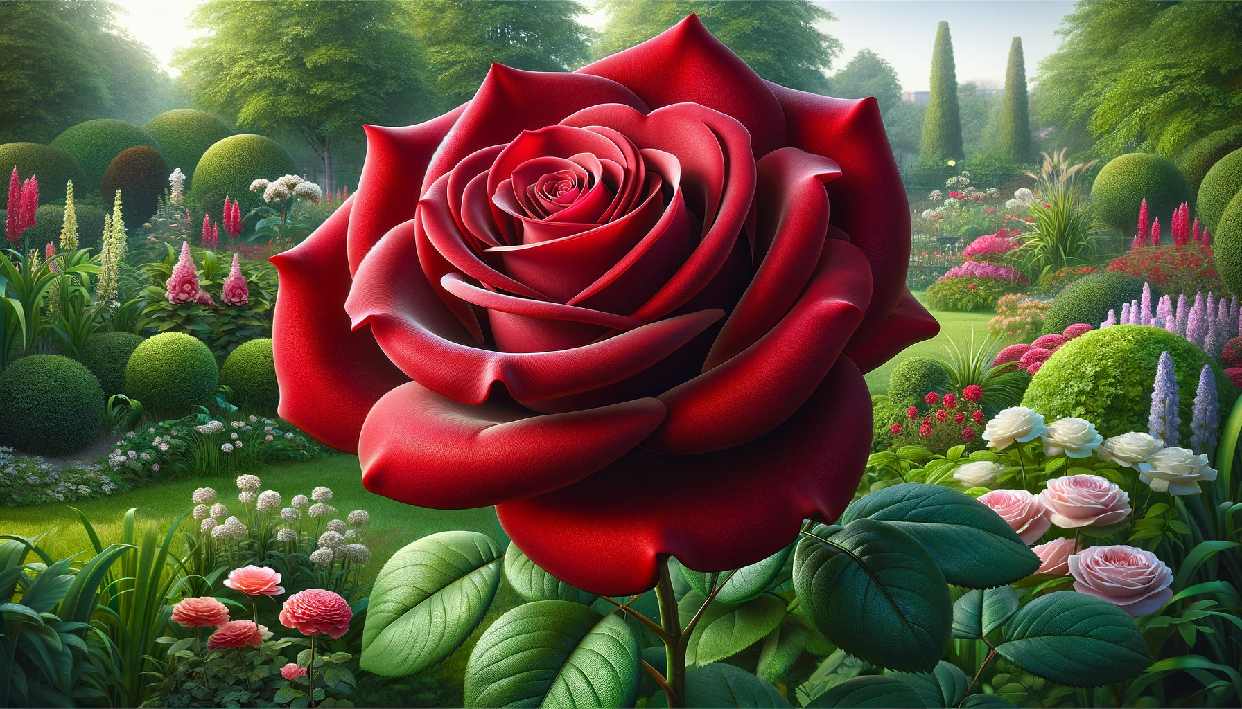 Classic Red Hybrid Tea Rose