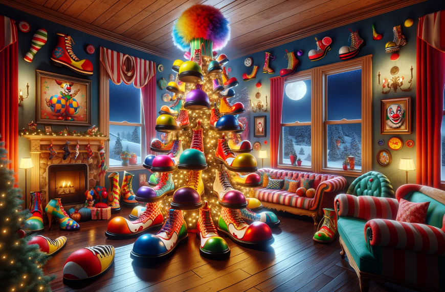 Clown Shoes Christmas Tree