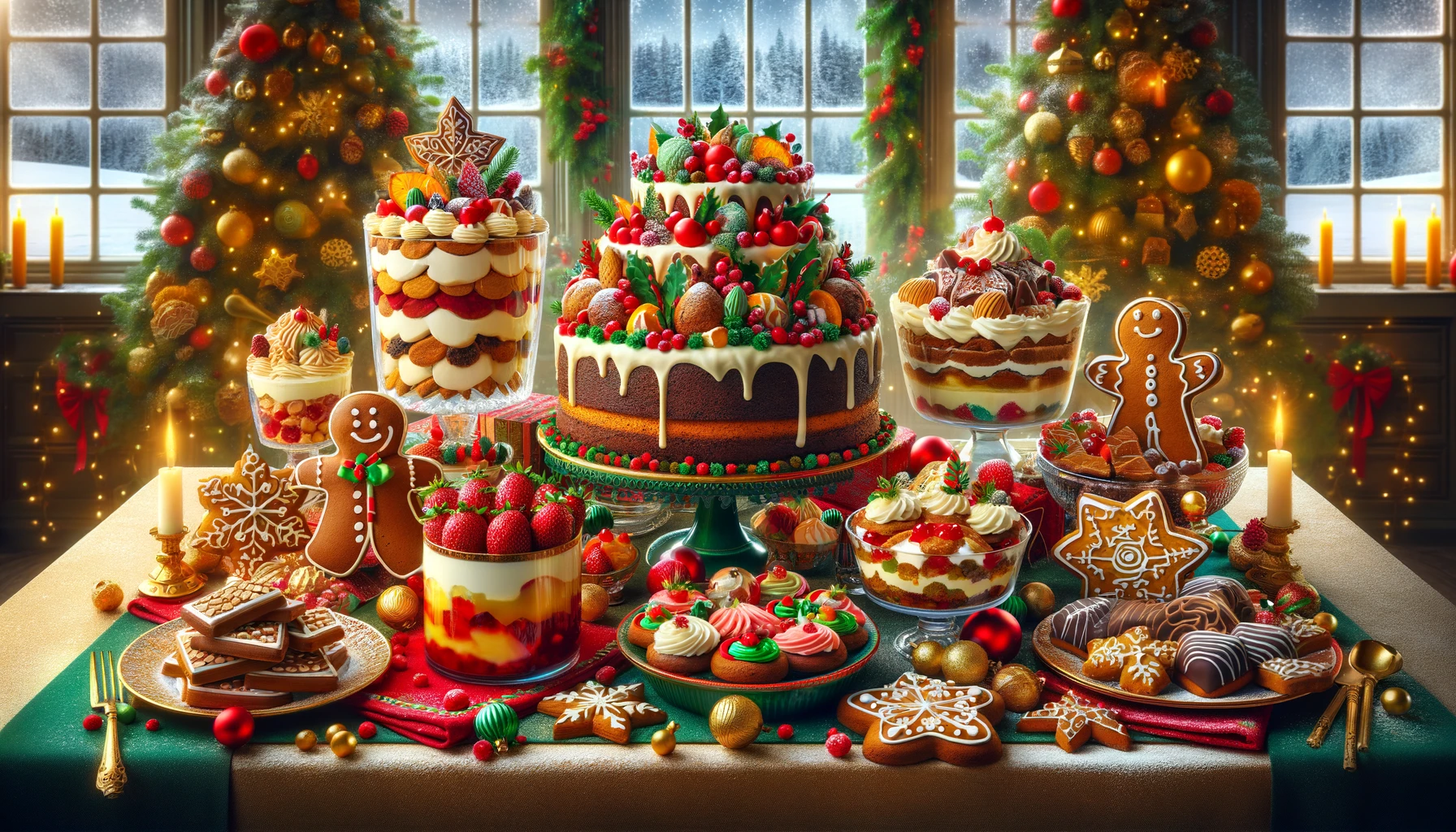 Color Christmas Desserts