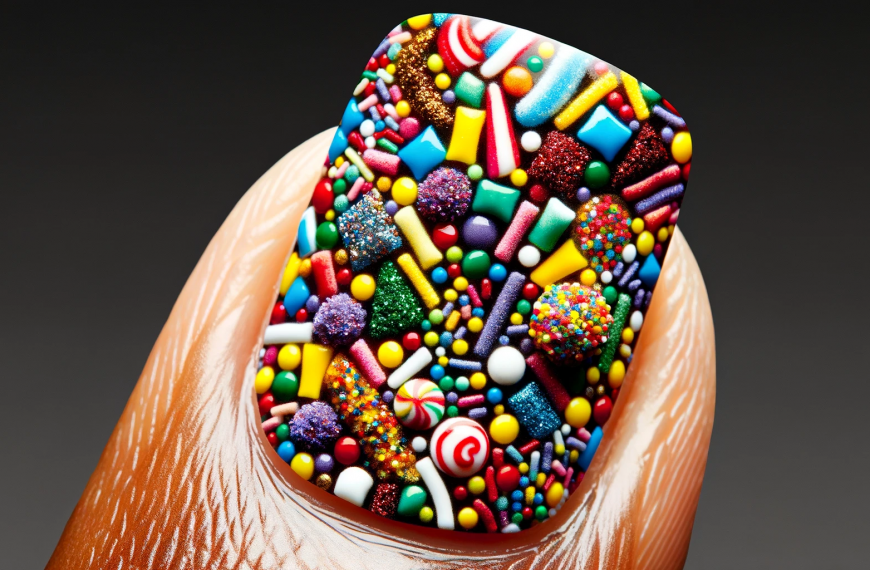 Colorful Candy Nail Art