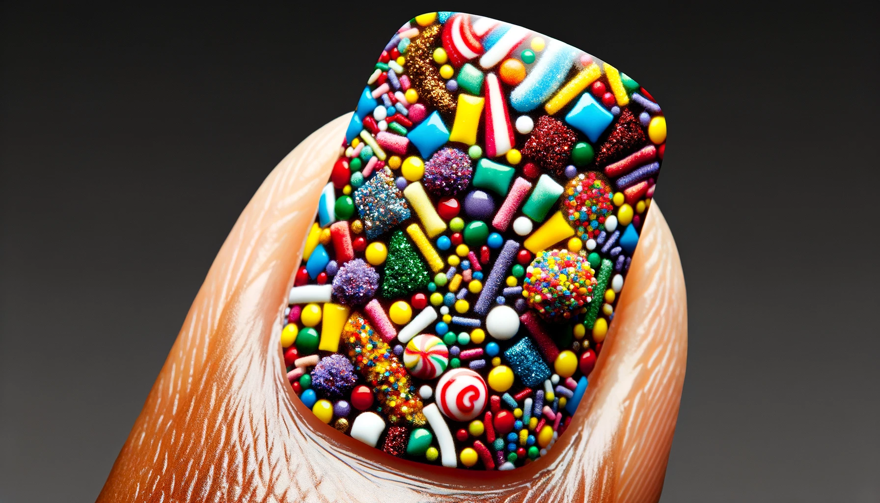 Colorful Candy Nail Art