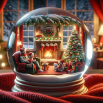 Santa’s Toy Factory Christmas Snow Globe – FREE Image Download