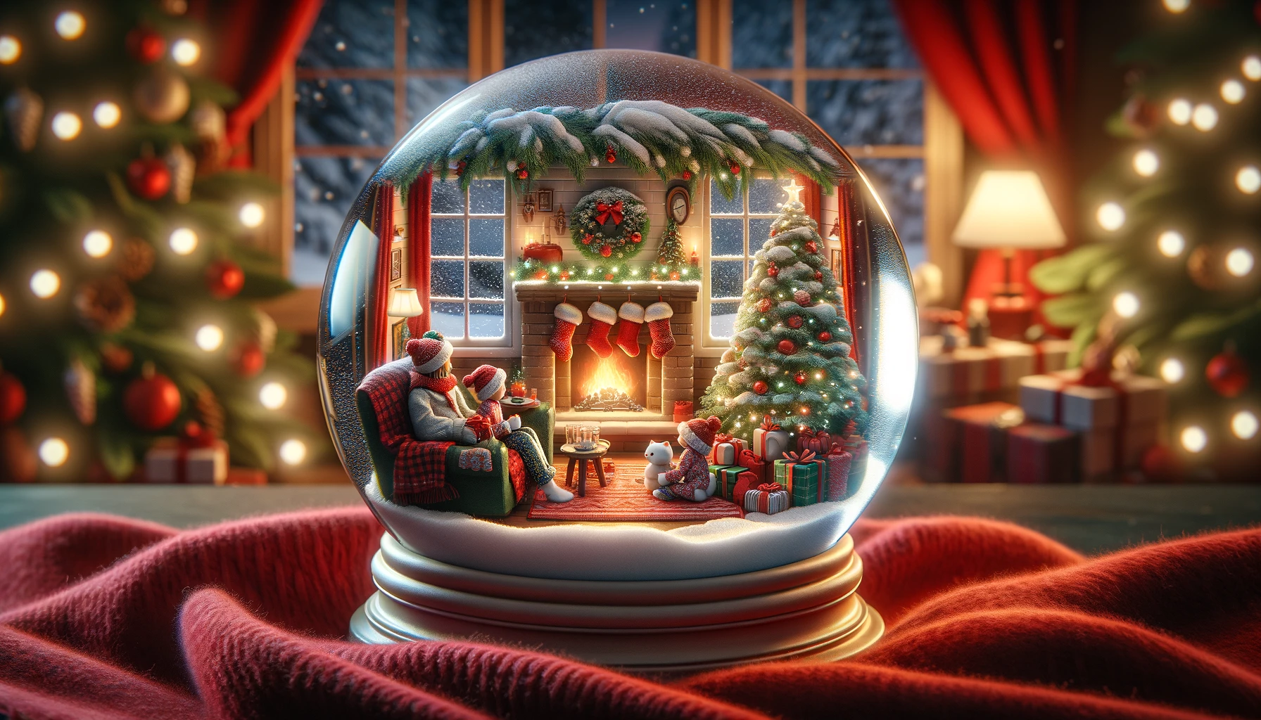 Cozy Christmas Snow Globe