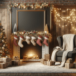 A Vintage Farmhouse Christmas in the Woods – Free Image Download