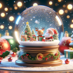 Cute Christmas Tree Snow Globe – FREE Image Download