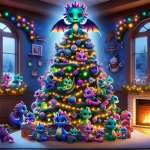 Steampunk Christmas tree – Ai Generated Image – FREE Download