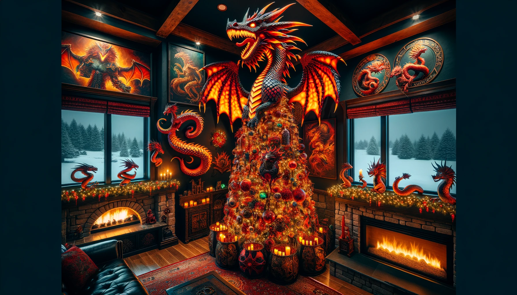 Dragon Christmas Tree 2