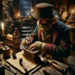 Christmas Elf working in Santas workshop circa 2030 – FREE Image Download