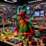 Elf Working Santas Workshop 1990 – FREE Image Download