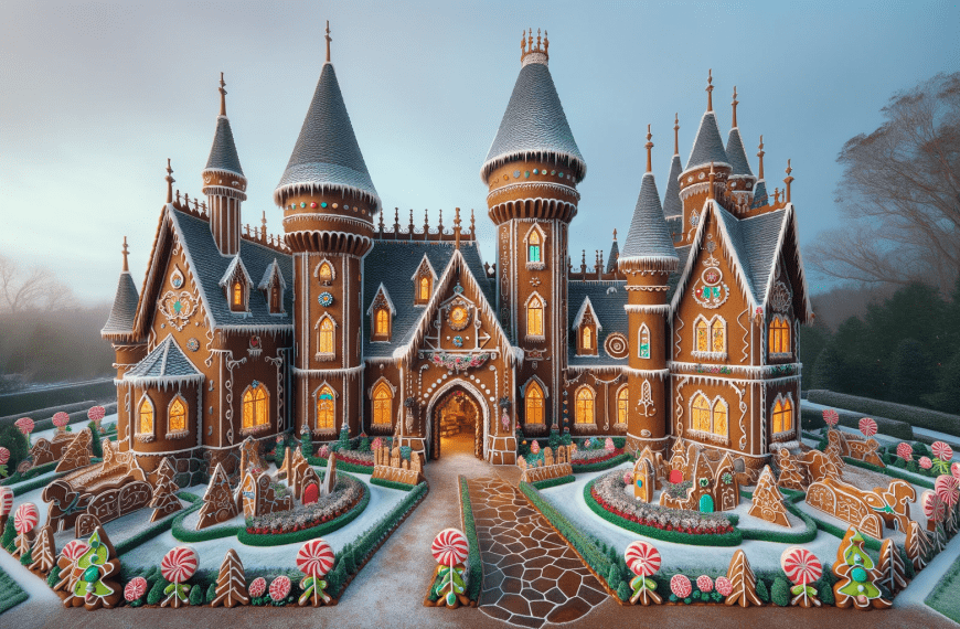 Enchanting Gingerbread House Castle