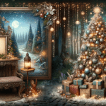 Christmas Beach holiday backdrop – Ai Generated