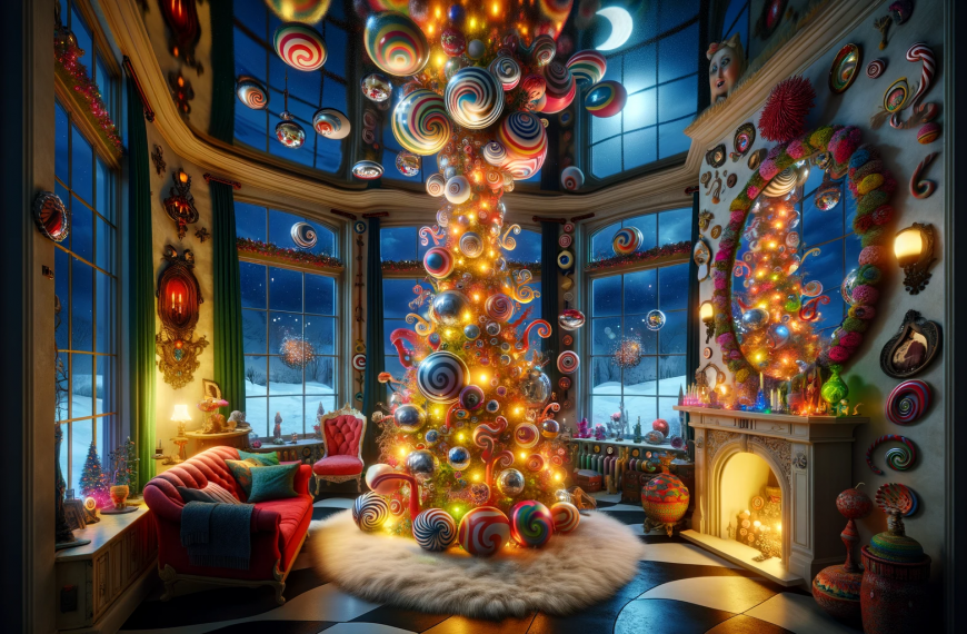 Funhouse Mirrors Christmas Tree