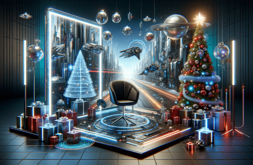 Futuristic Christmas backdrops