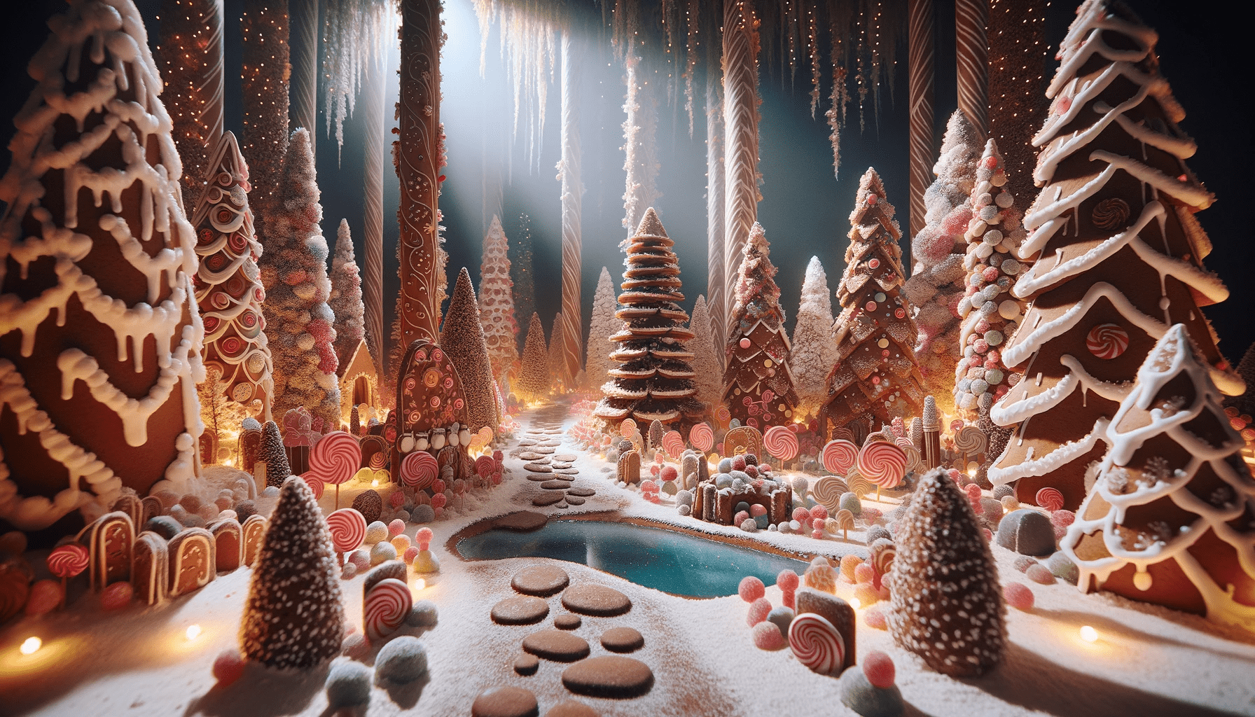 Gingerbread House Forest