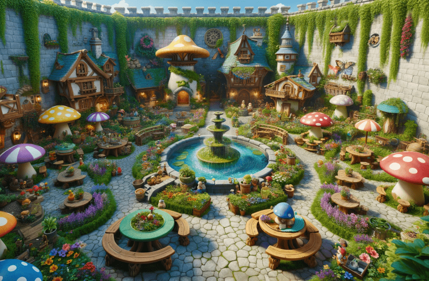 Gnome Castle Courtyard