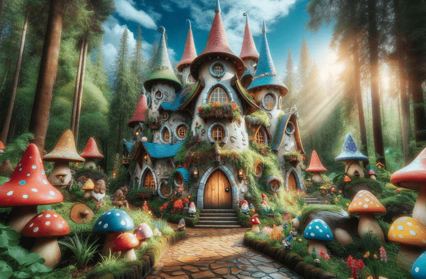 Gnome Castle in Forest