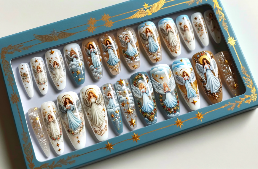 Heavenly Angels Nail Art Packaged Press On Nails