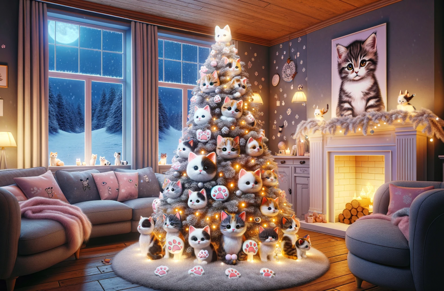 Kittens Christmas Tree