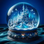 Christmas Northern Lights Snow Globe- FREE Image Download