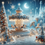 Extravagant Christmas Barn and Wagon – Ai Generated