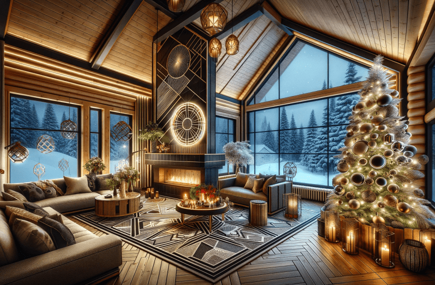 Modern Christmas Cabin